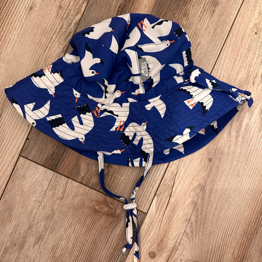 Jan and Jul Seagull Print Kids Bucket Hat